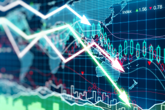 Rapid Movers - Business graph with arrows tending downwards