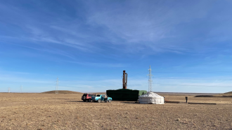 A snapshot of Elixir Energy-s digs on-site the Southern Gobi Nomgon IX project in Mongolia