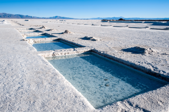 Lithium salt pools in Argentina