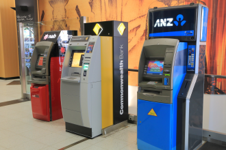 Banks - Three of the Australia s biggest four banks of Cash machine ATM