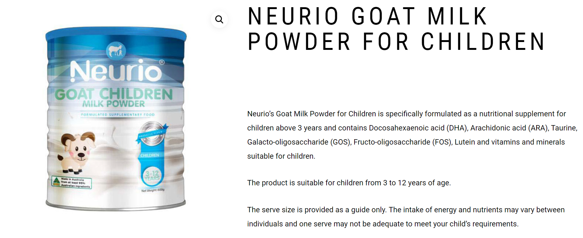 (Source: JAT) A look at one of the company's existing milk powder products for children 