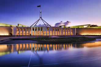 Politics - Australian national parliament house in Canberra