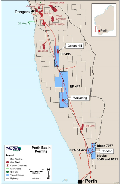 TPD - Perth Basin Permit Map