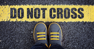 do not cross