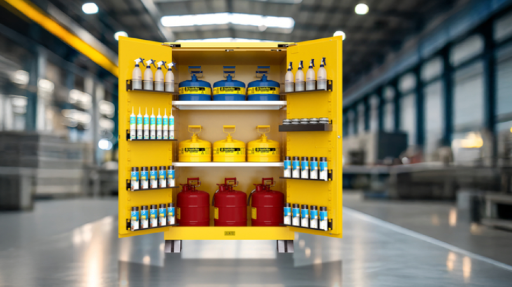 The New Justrite Utili-Guard+™ Flammable Safety Cabinet Sets New Benchmark for Flammable Storage Safety