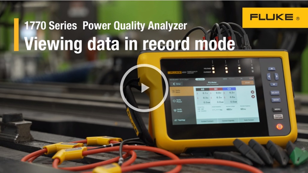 Top 5 power quality issues you can solve with the Fluke 1770 power quality analyzers video 5 thumb
