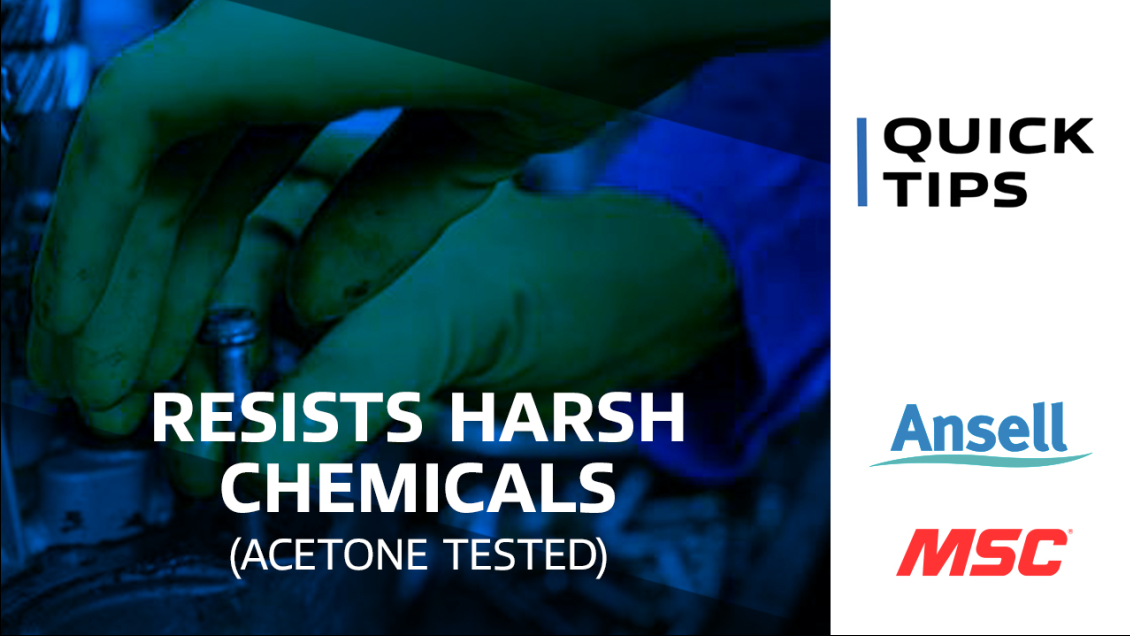QUICK TIPS #35: Best Disposable Gloves for Chemical Protection | Ansell TouchNTuff™ 93-800