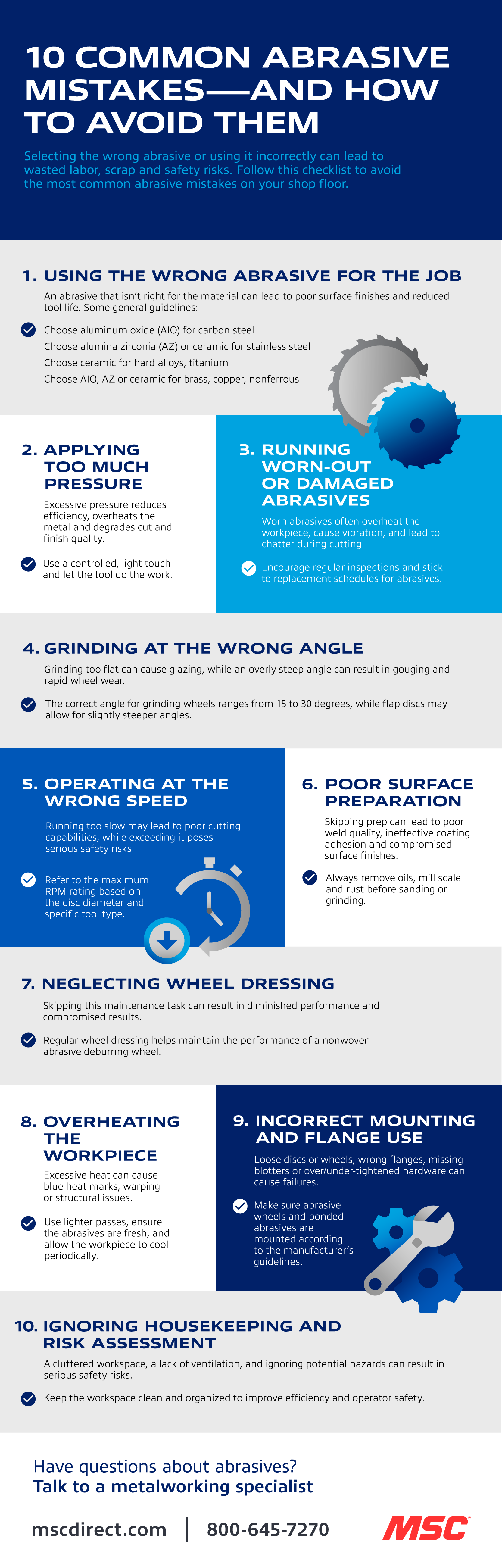 10 common abrasive mistakes in manufacturing and how to avoid them