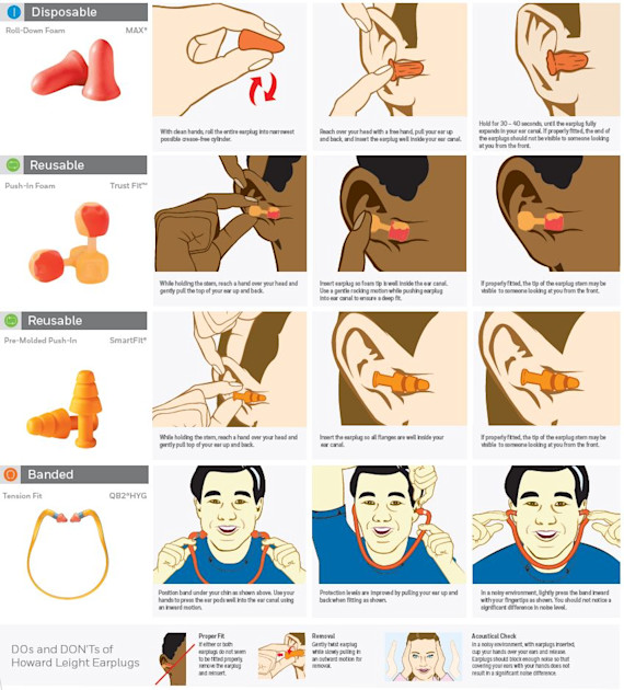 Earplugs Fitting Instructions — MSC Industrial Supply