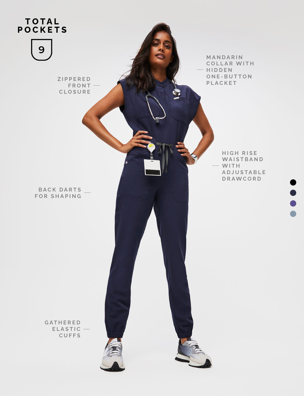 THE ONE. THE ONLY. SCRUBJUMPSUIT™. Your favorite one and done instant uniform is BACK in four new colors! 
