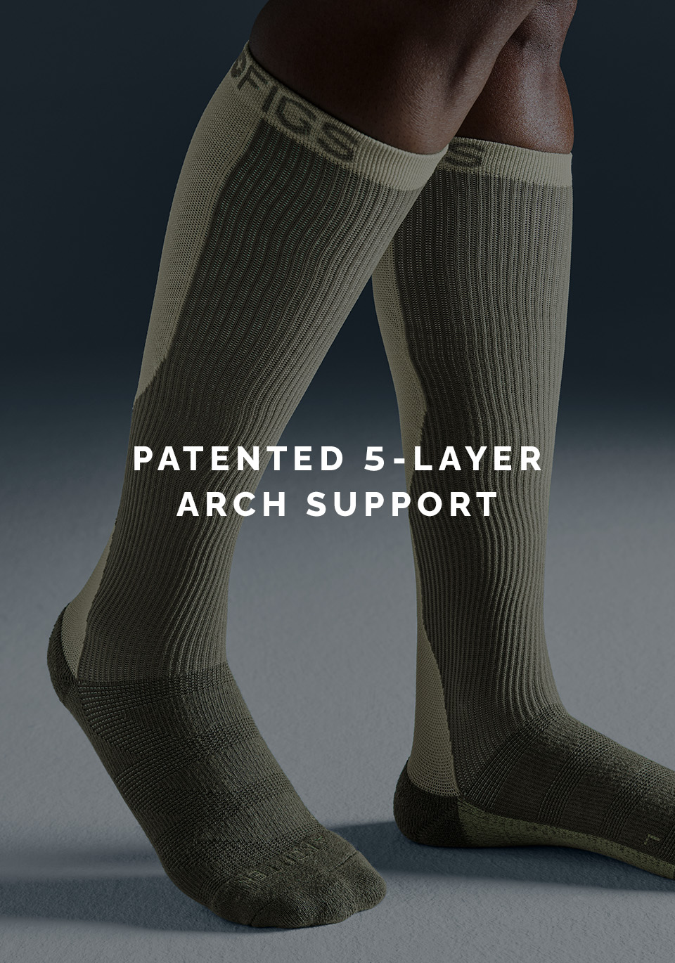 Unisex FIGS | ArchTek® Compression Socks 15-20 mmHg - Black · FIGS