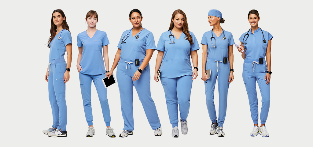 Women's Ceil Blue Scrubs | FIGS