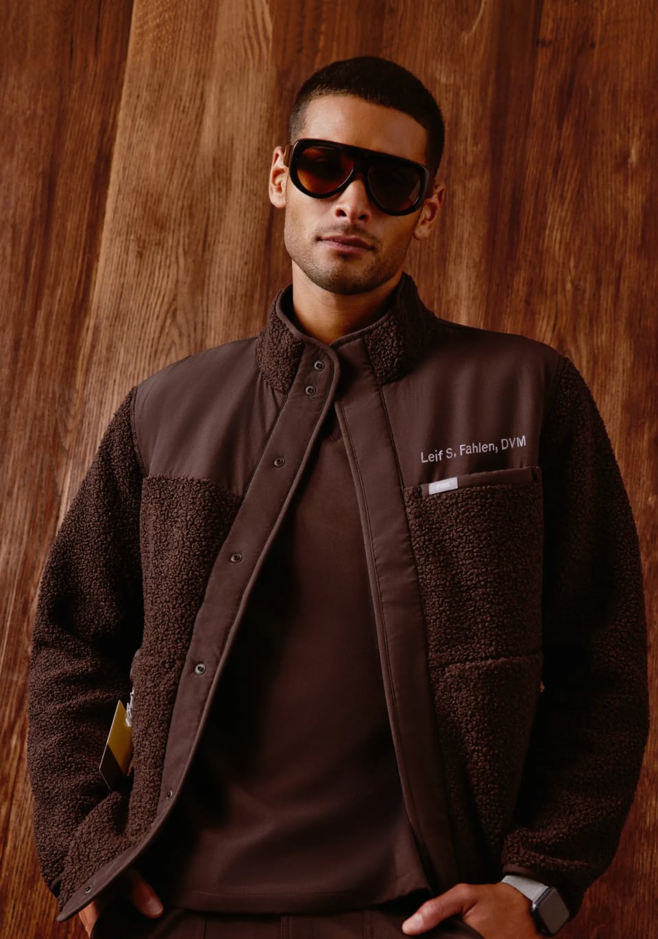 Men's Bouclé Jacket - Oat Milk · FIGS