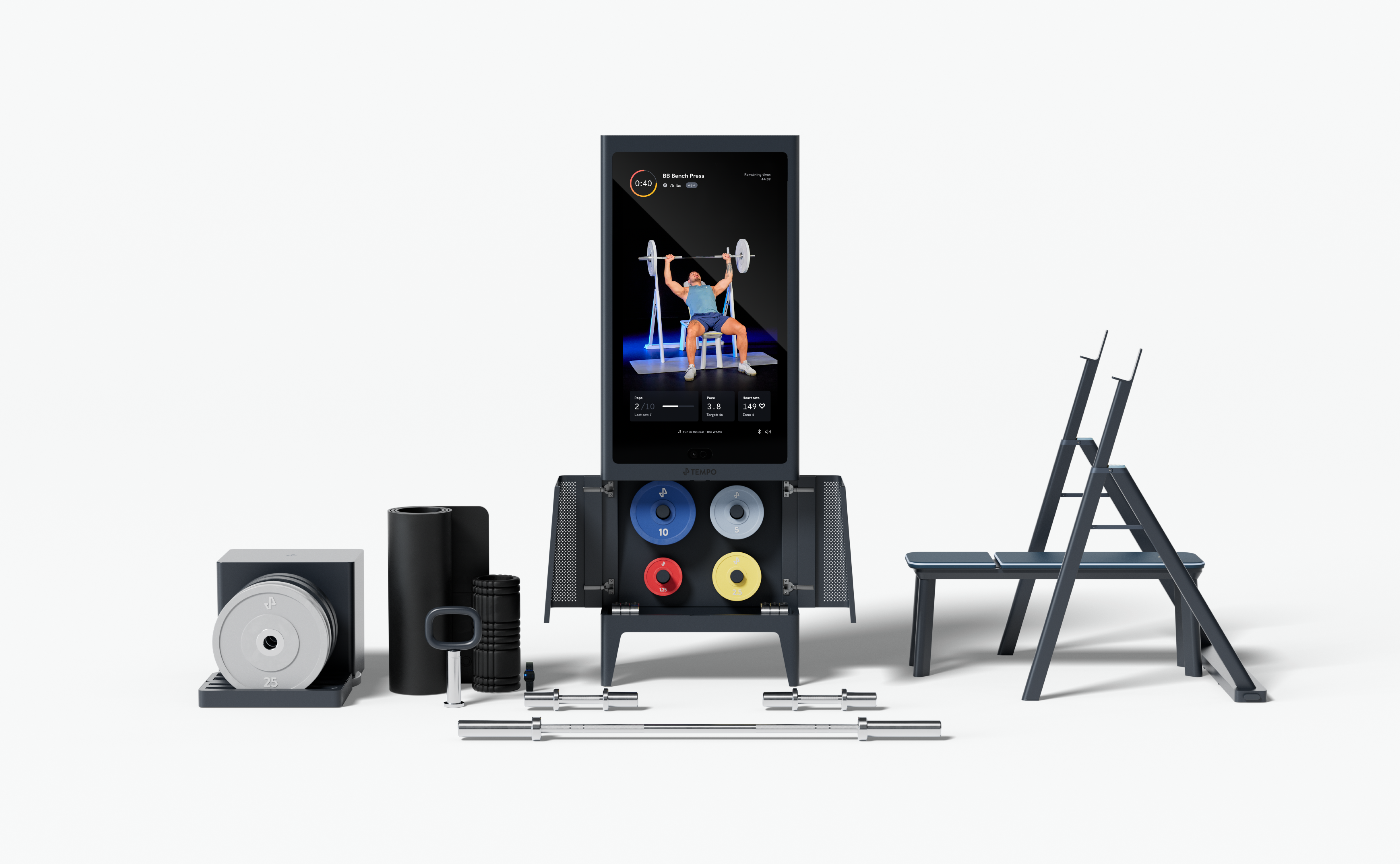 Complete home gym with connected personal training