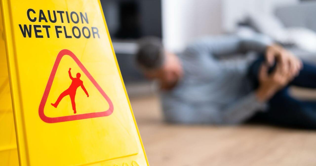 slip and fall indoors