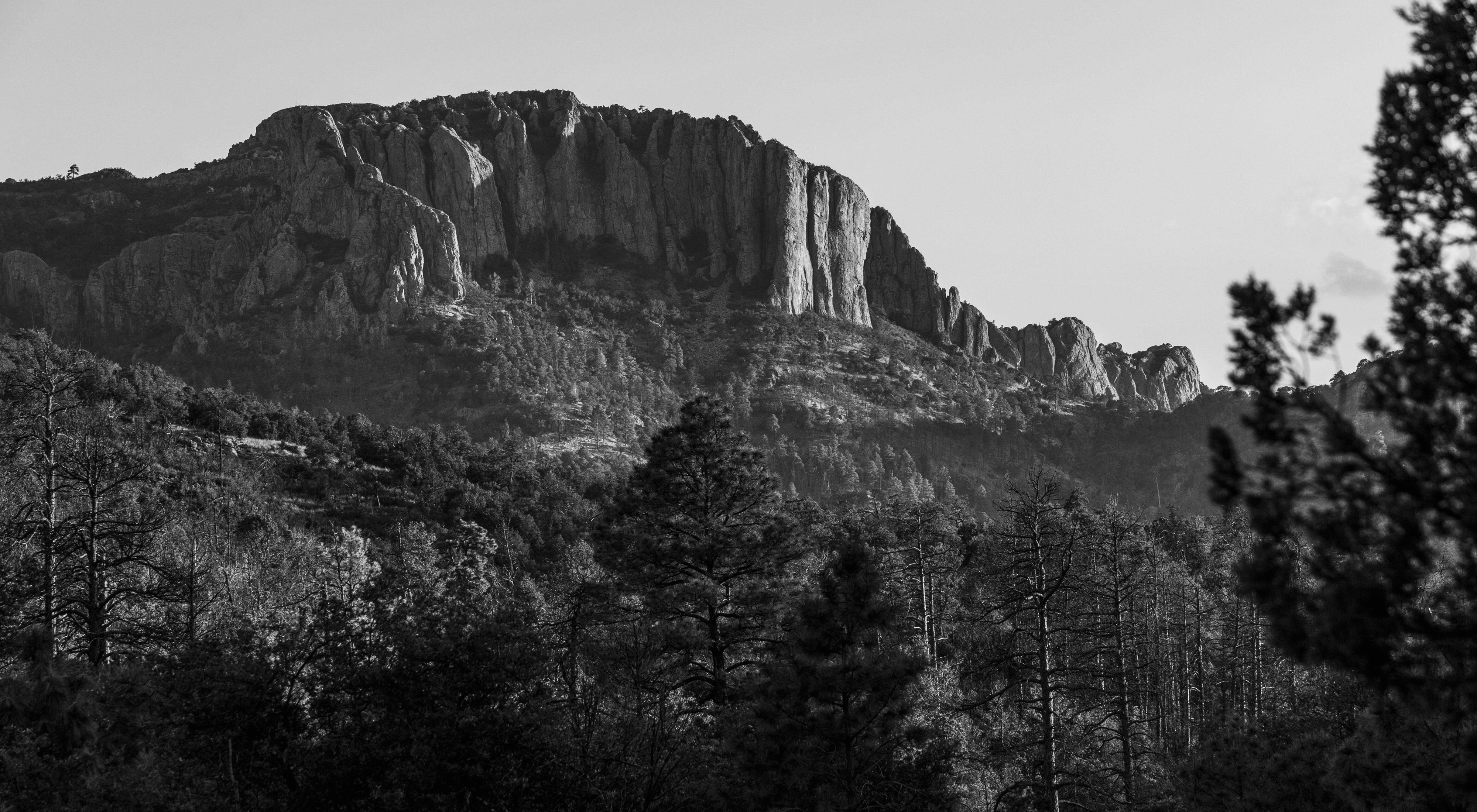 Panoramic view of Davis Mountains State Park near Fort Davis, Texas, in West Texas.