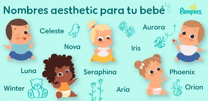 Nombres modernos y aesthetic para tu bebé