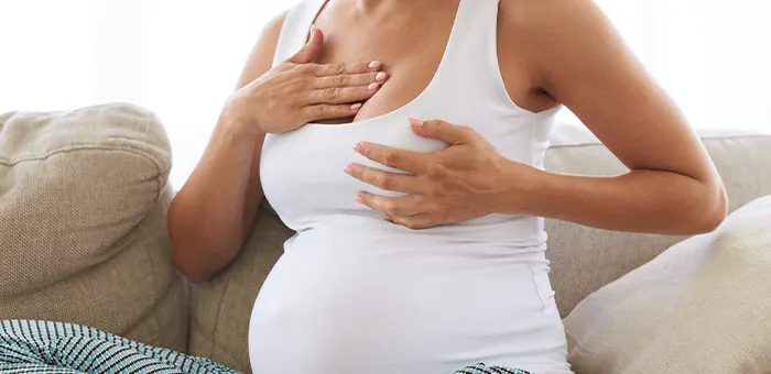 Posibles cambios en los pechos durante el embarazo