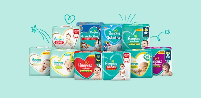 Pañales y toallitas húmedas Pampers