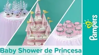 Ponqué de princesa para baby shower