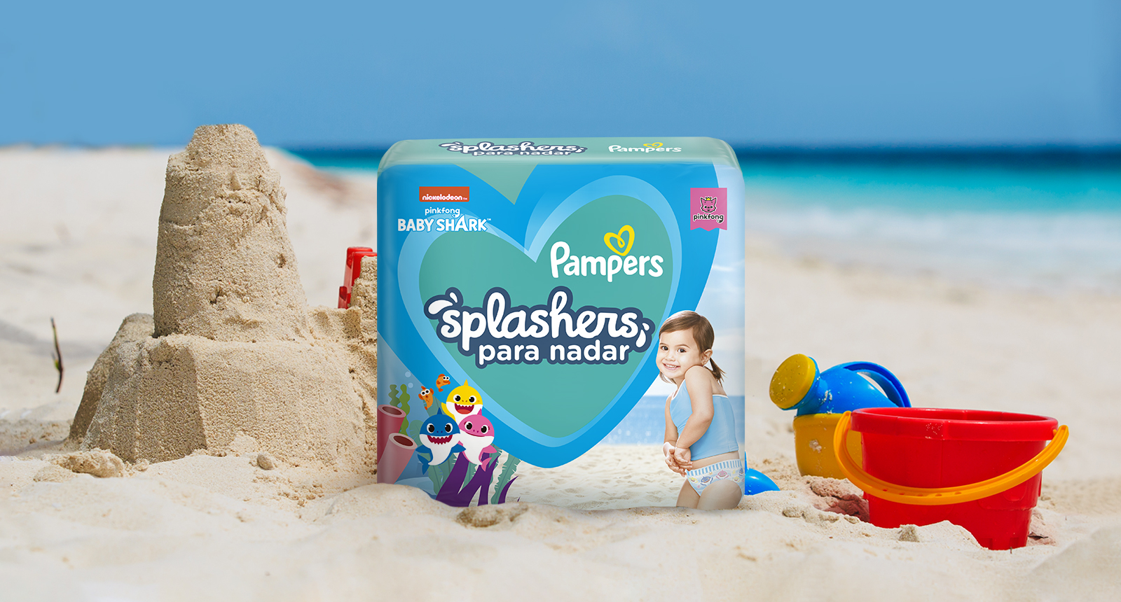 Pampers Splashers Talla L, 20 Pañales para Agua (Pack de 2 x 10) -  Superunico - El Supermercado 100% Online de Panamá