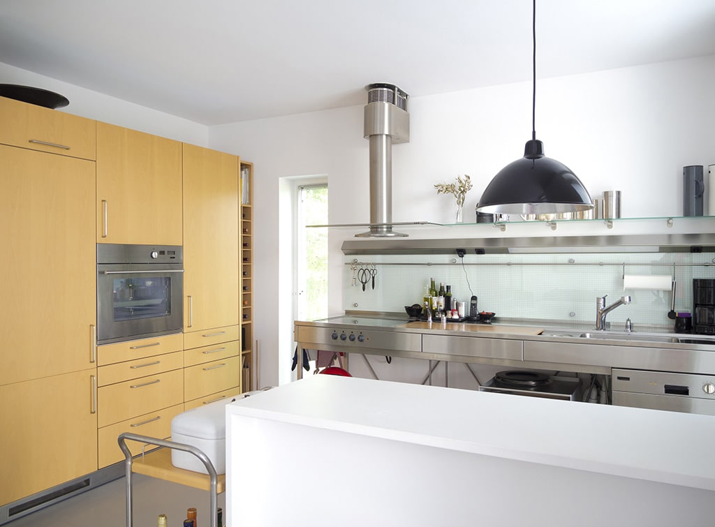What colour goes with beech kitchen units?