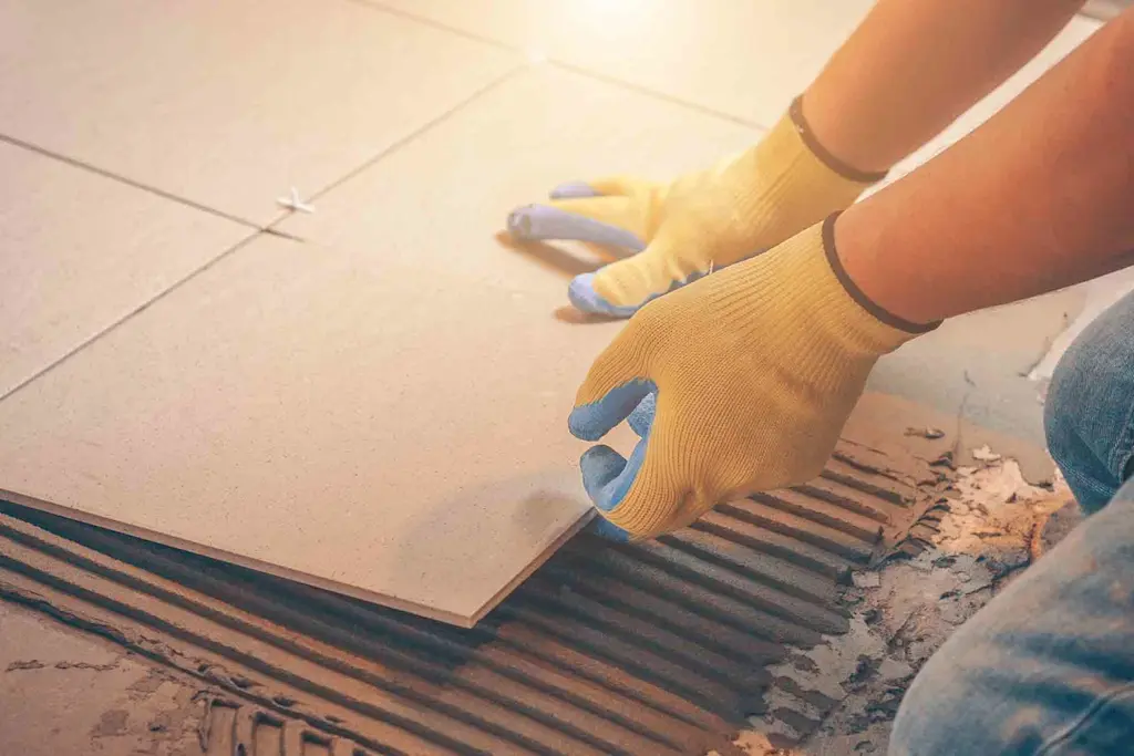 How to tile a floor