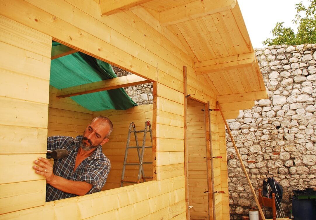 Creating new wooden shed