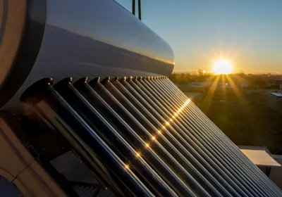 Solar hot water system tubes close up resized