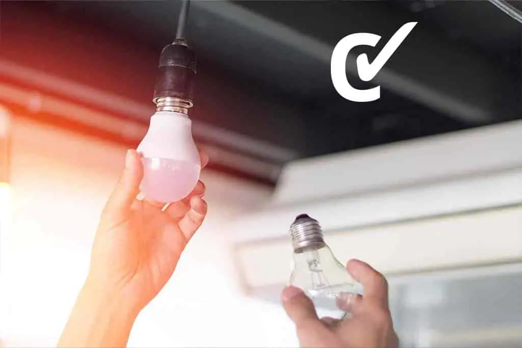 What are the average LED light running costs in the UK?