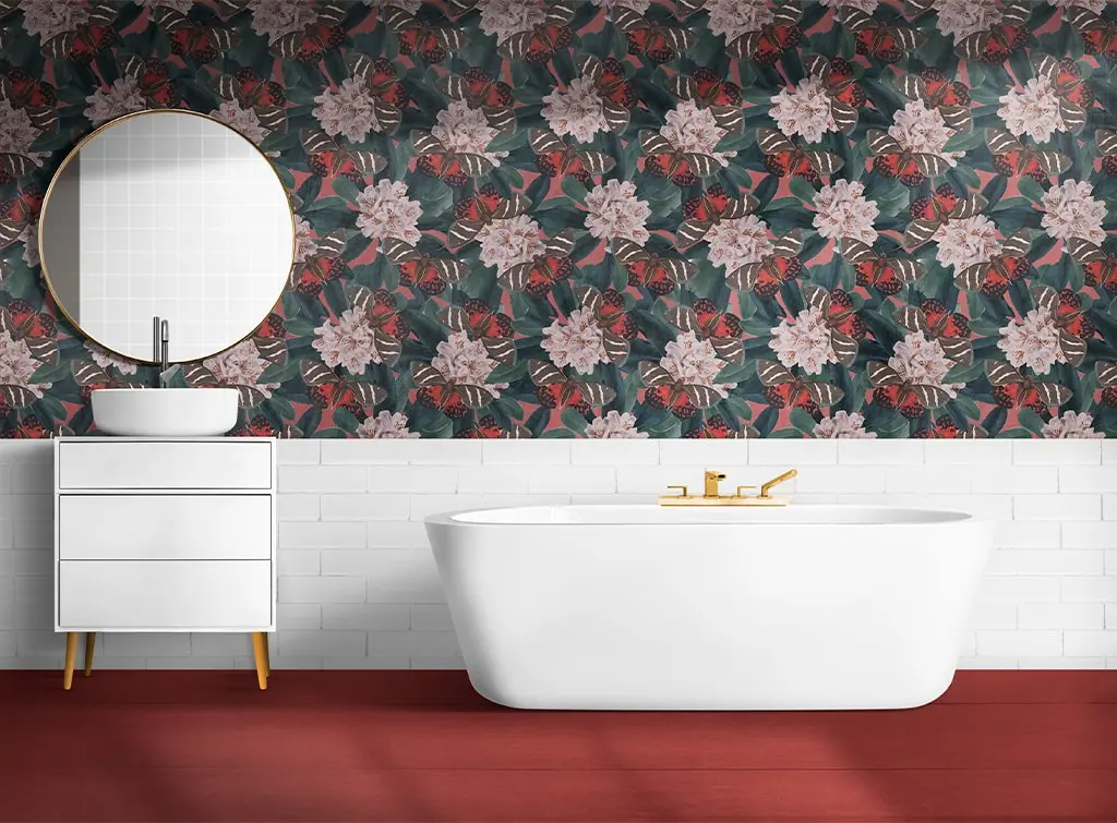 Bathroom wallpaper ideas – how to create big impact with beautiful print