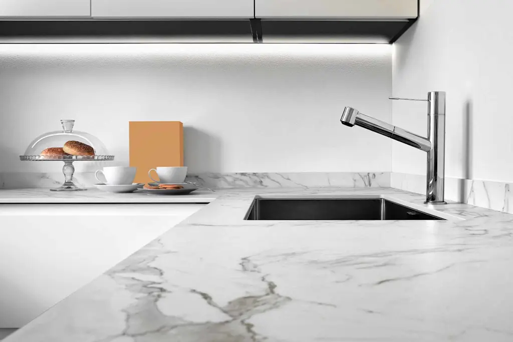 How to repair a damaged marble countertop