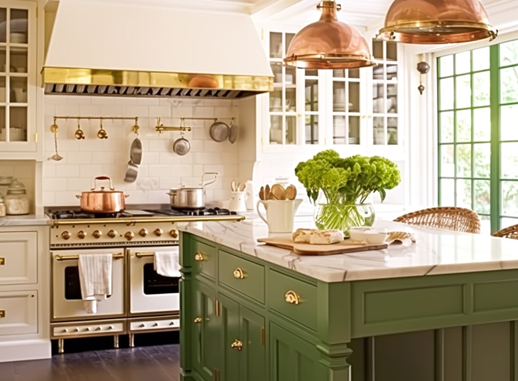 Country kitchen lighting ideas