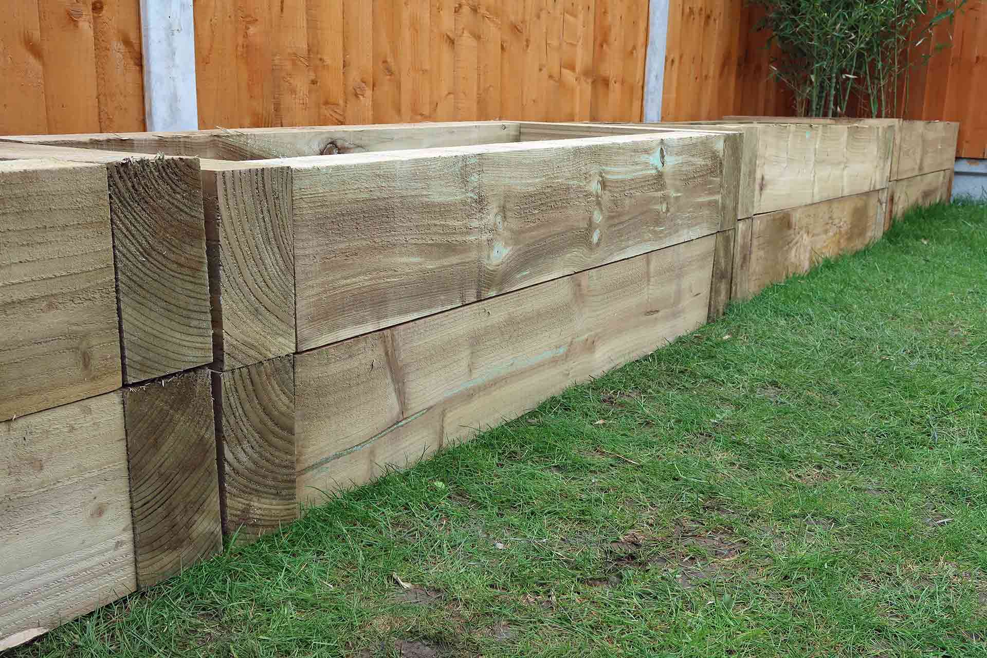 How to lay garden sleepers