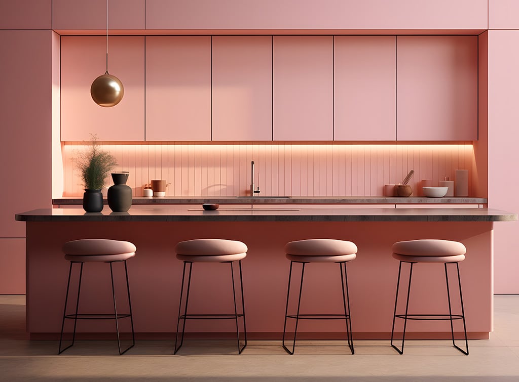 Pink kitchen ideas