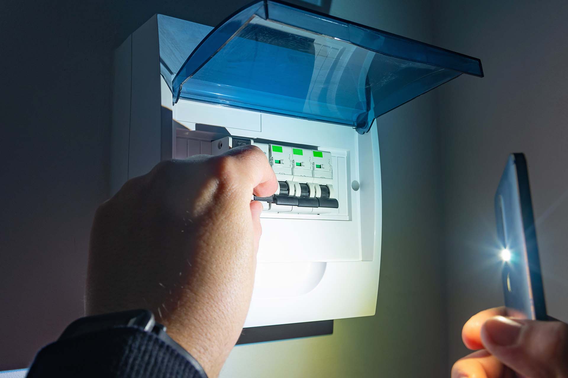 What should I do when there is no electricity in my house?