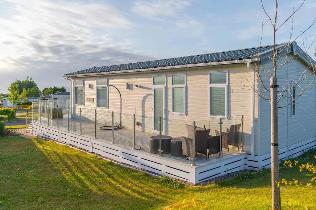 Static caravan decking prices