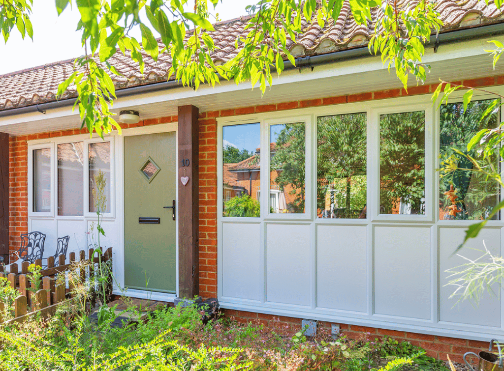 Transformation window and front door