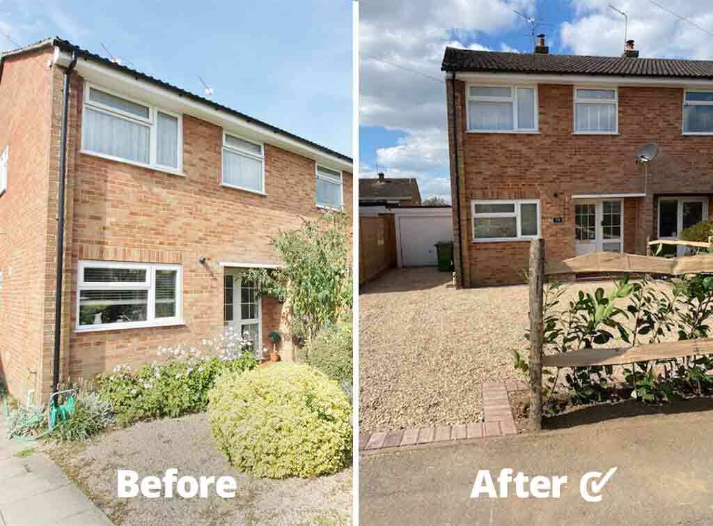 How much does it cost to convert a front garden into a driveway (UK)?