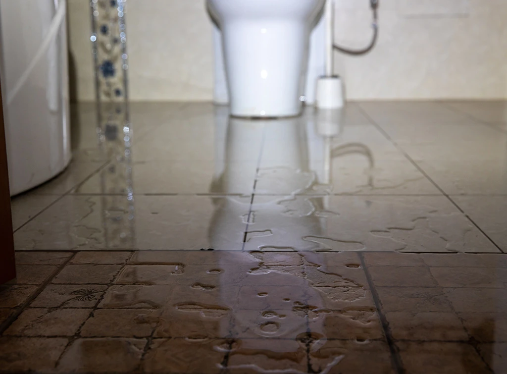 How to deal with a leak from a toilet waste pipe