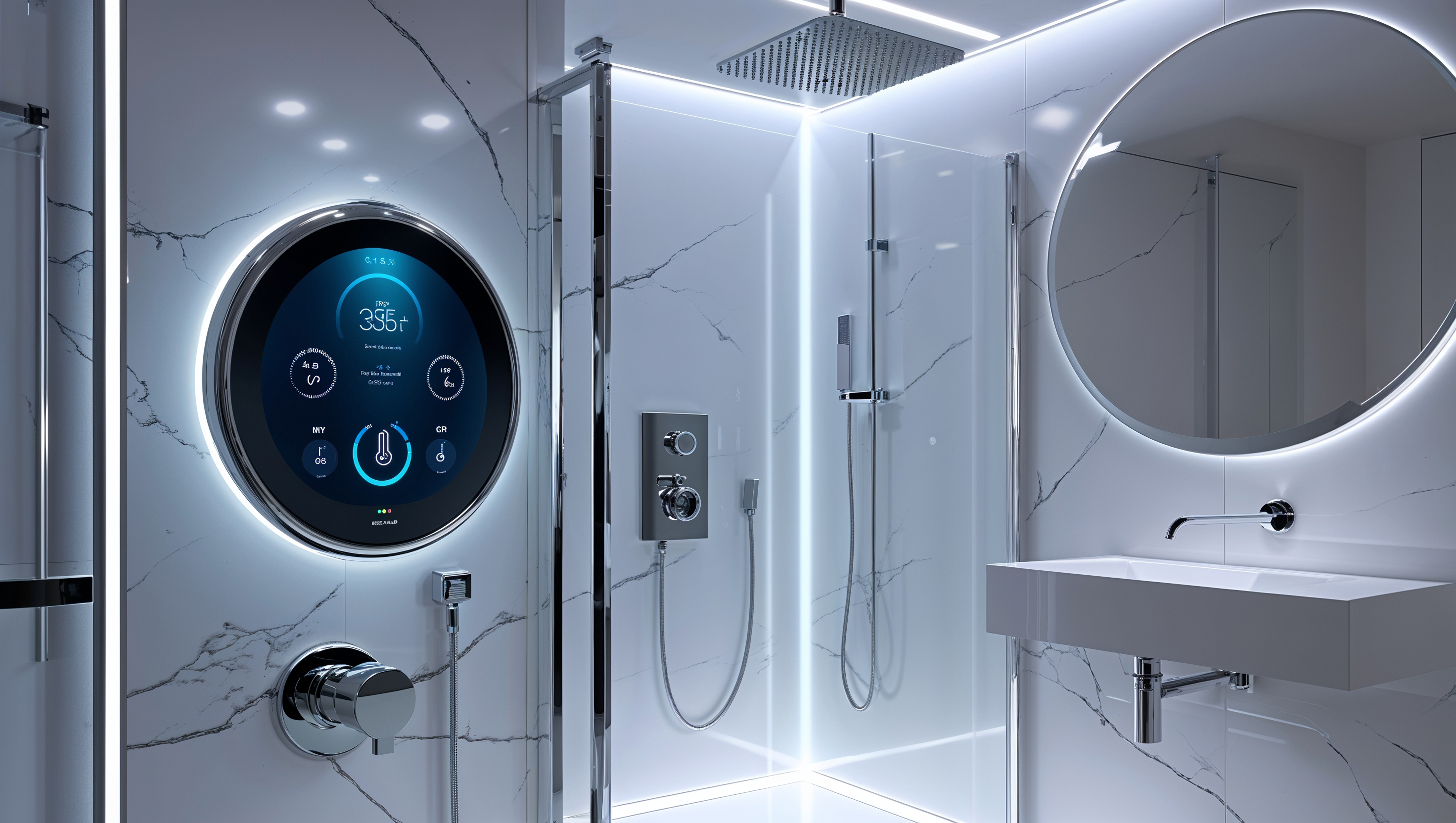 What are the benefits of smart and digital showers?