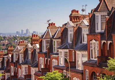 Row of houses in London