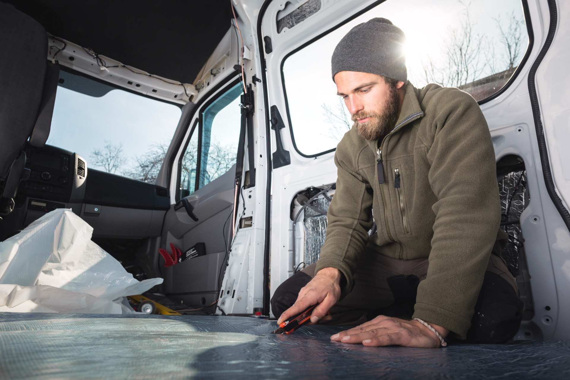Convert van into living space cost