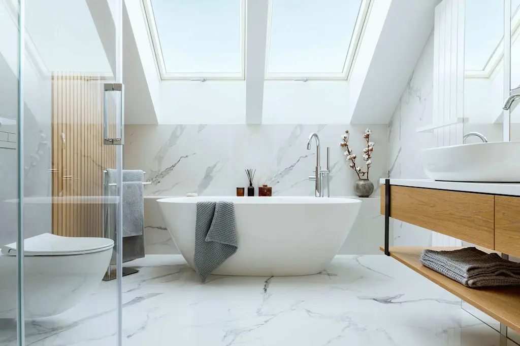 The best alternative to tiles in a bathroom