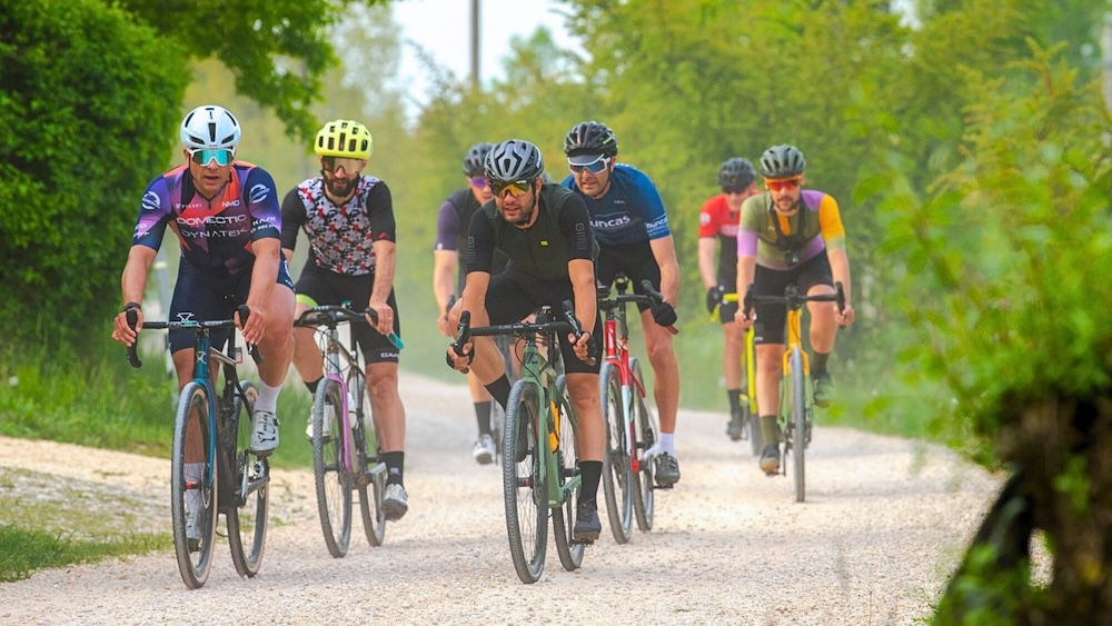 Nova Eroica Bike Tour-Group of cyclists