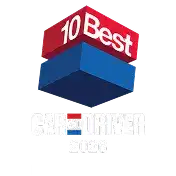 A 3D logo showing "10 Best" on a red cube stacked on a blue cube, with "SHORTLISTED 2023" text below.