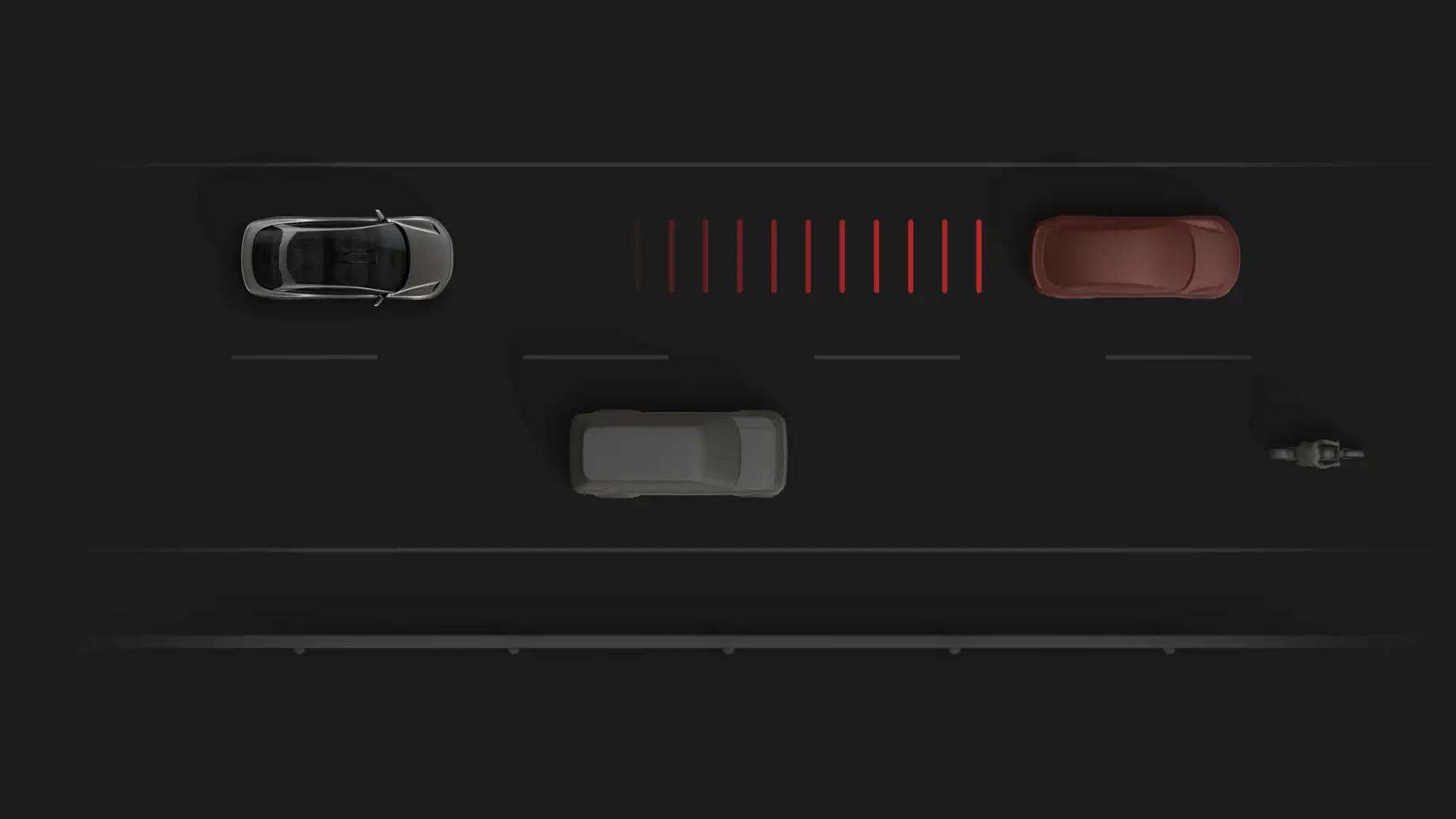 Car dashboard display showing 60 mph speed, brake warning alert with red triangle, and trip information of 213.0 miles.