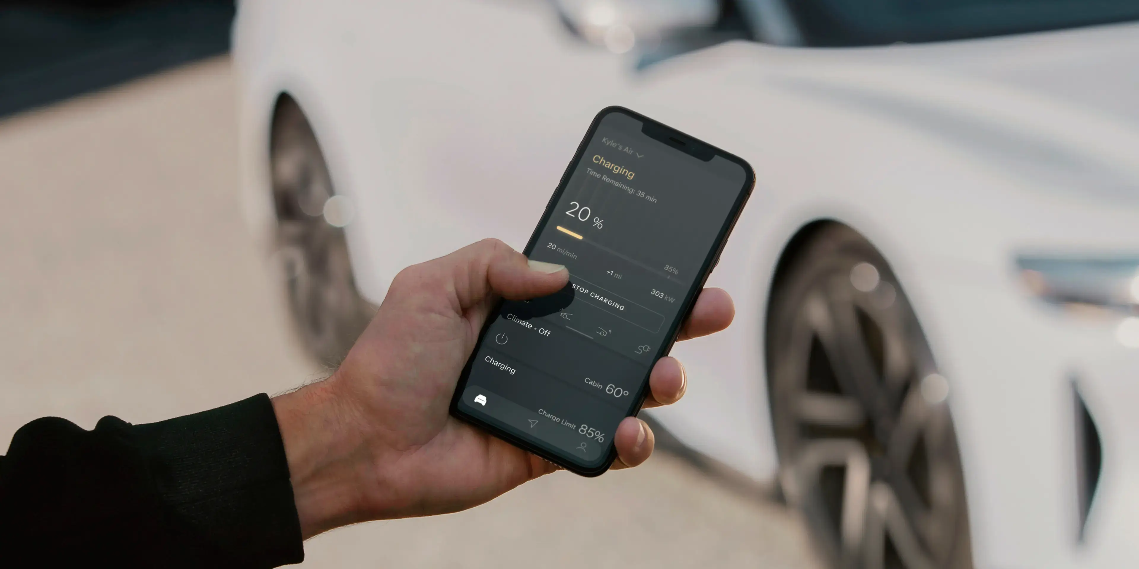 The same Lucid body, in a lighter, ultra-efficient trim that lets you feel the difference