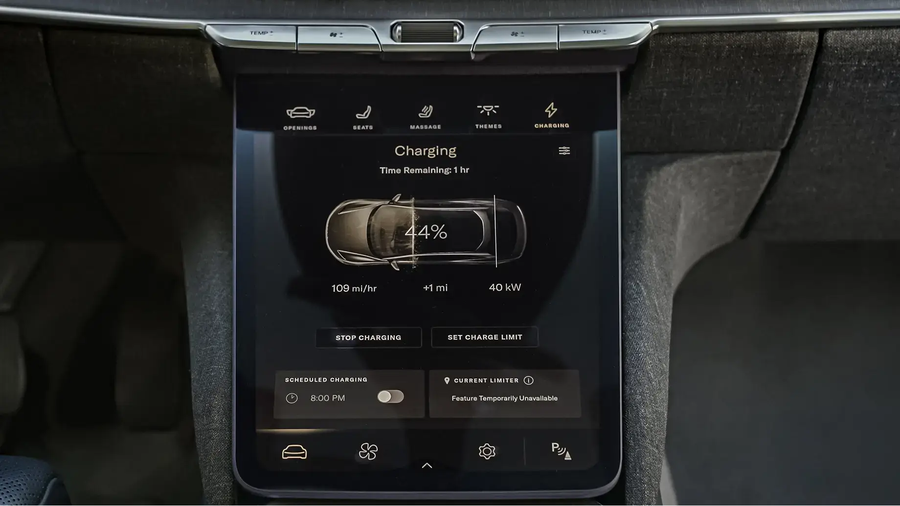 Use your Lucid mobile app to initiate the charging session.
