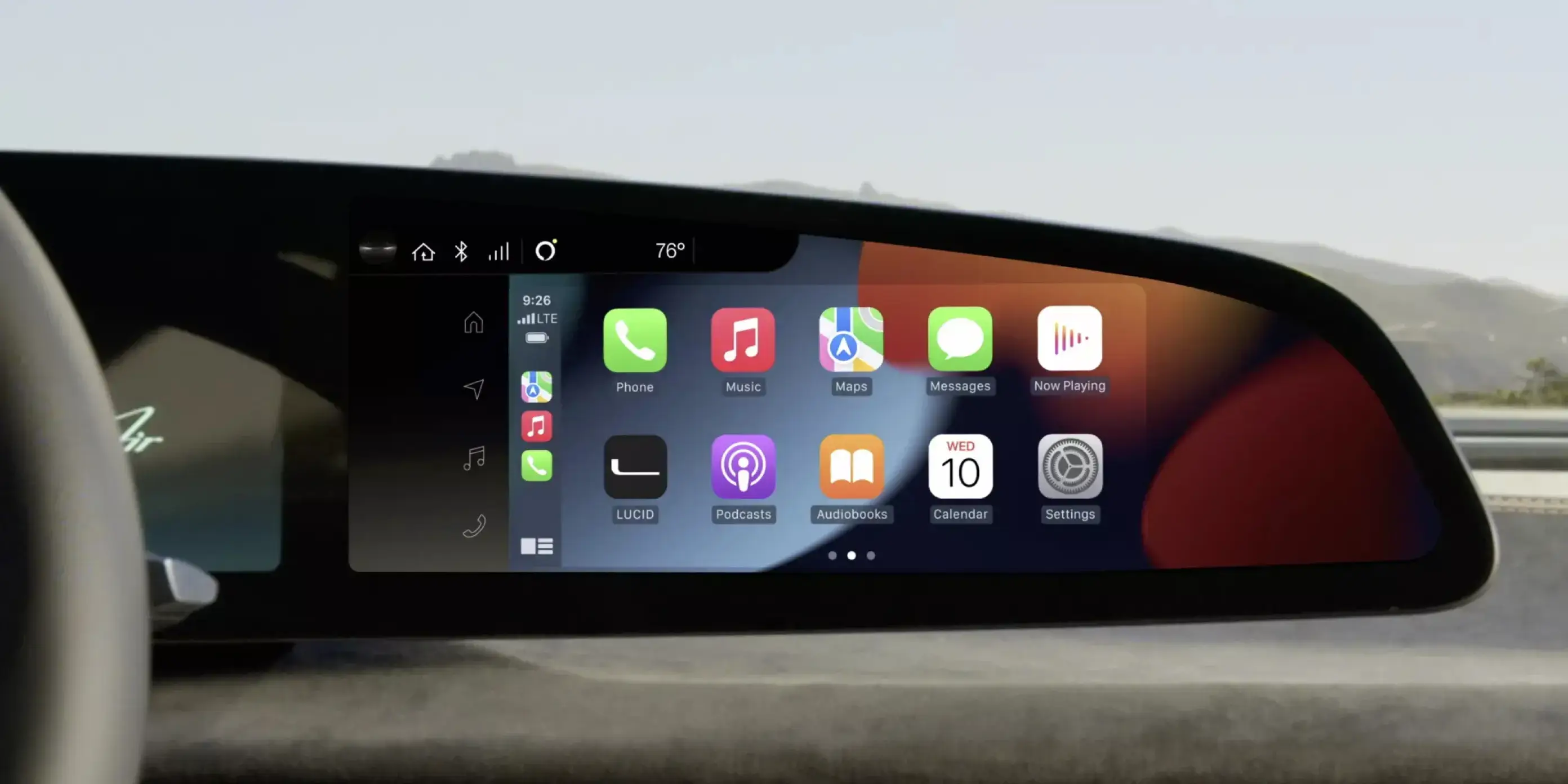 Apple Carplay® وأوامر Alexa الصوتية في Carousel Slide